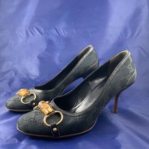 Gucci bamboo horsebit heels